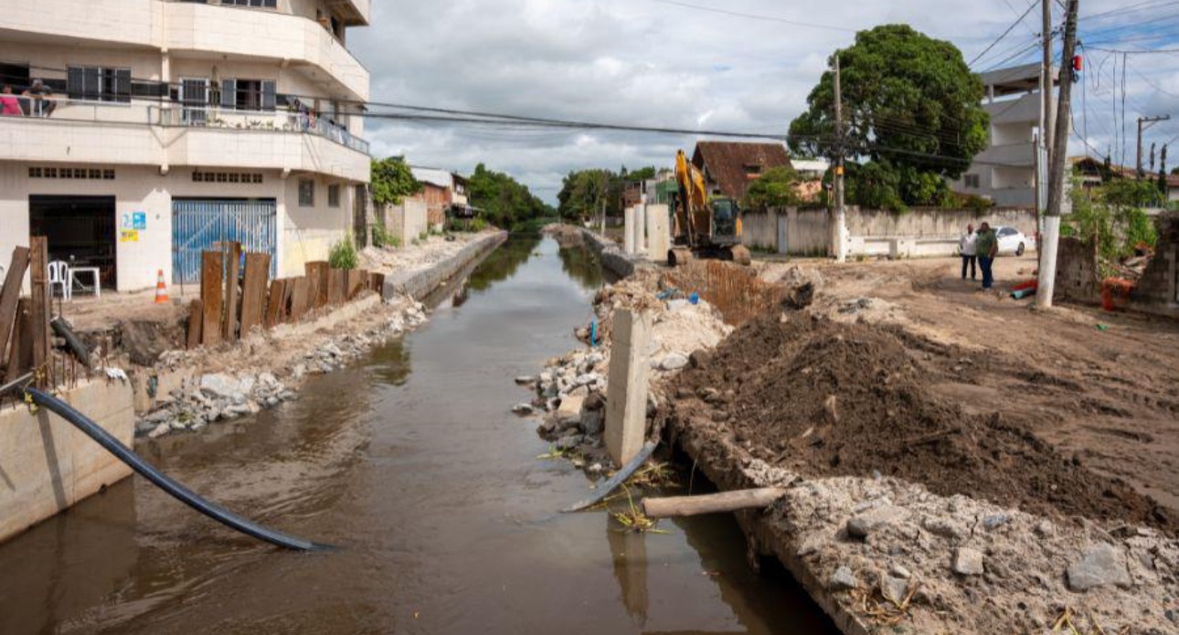 Macrodrenagem no Canal do Congo vai beneficiar 70 mil moradores em Vila Velha
