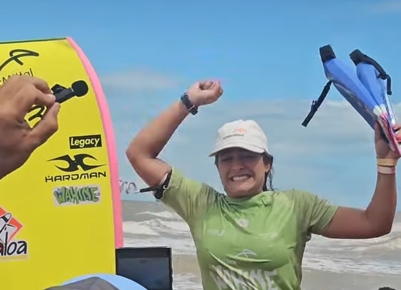 Capixaba Luna Hardman conquista a etapa do Circuito Mundial de Bodyboard no ES