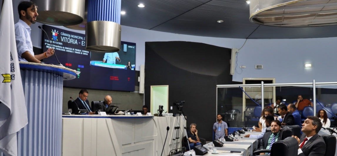 Comissão aprova orçamento de Vitória para 2026, com receita prevista de R$ 3,4 bi