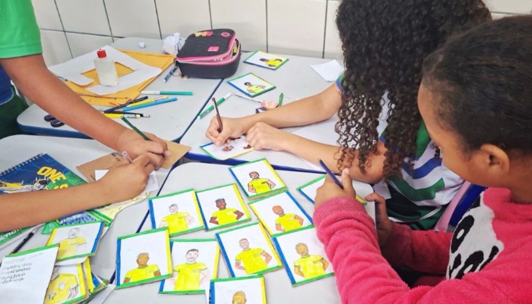 Copa do Mundo vira ferramenta de aprendizagem em escola da Serra