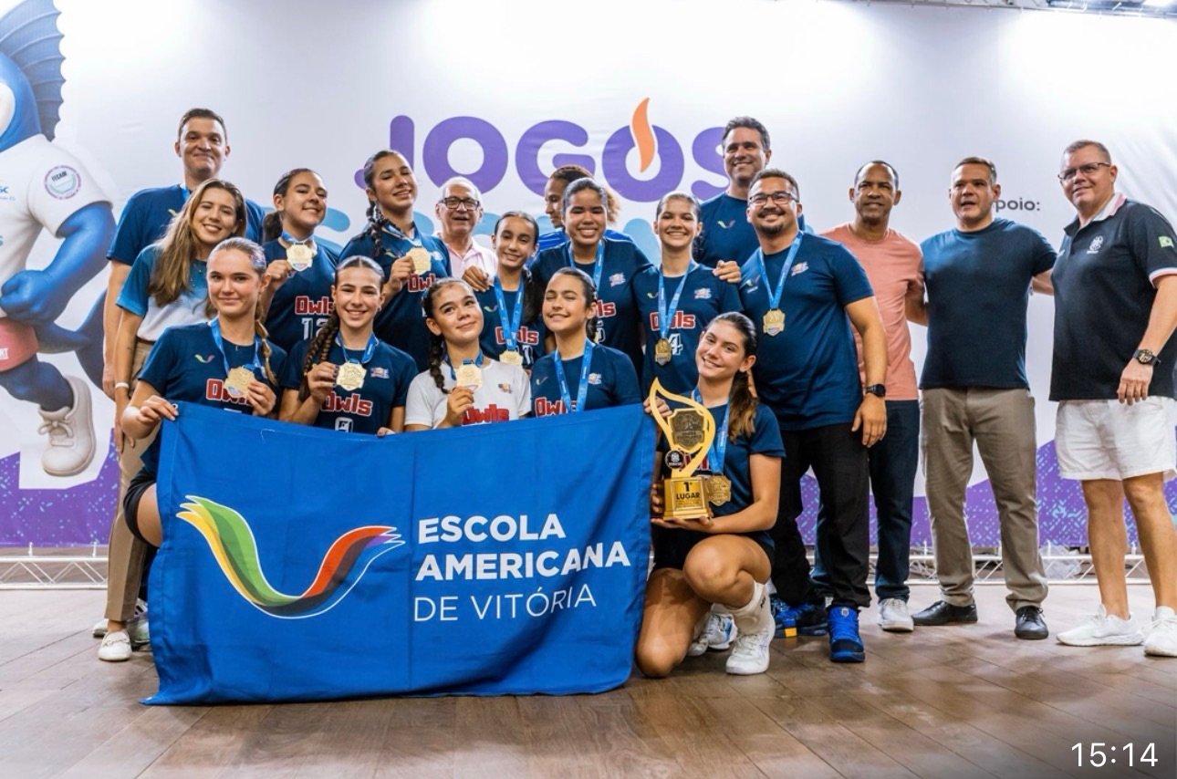 Escola de Vitória conquista título estadual no vôlei e avança para os Jogos Brasileiros