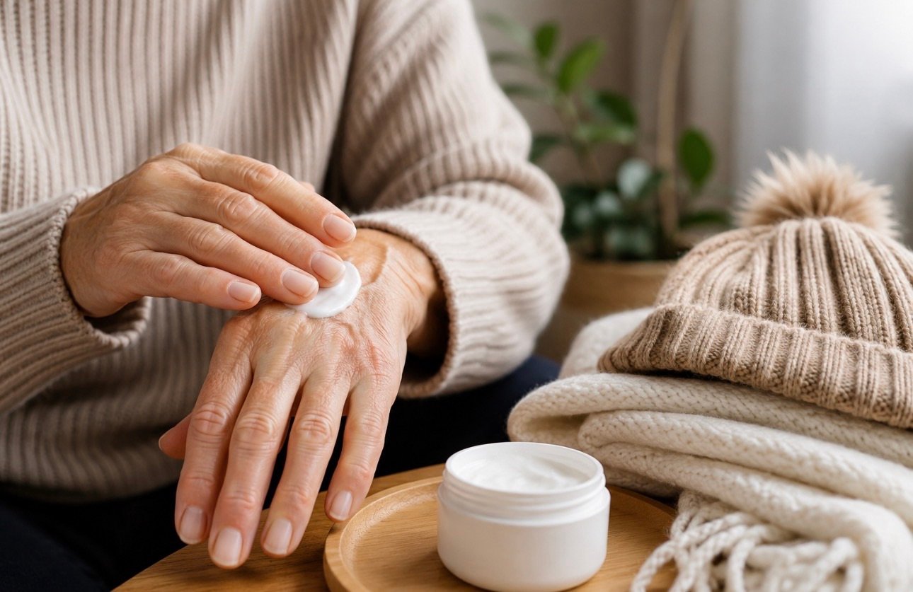 Pele de idosos exige cuidados redobrados durante o inverno, alerta dermatologista