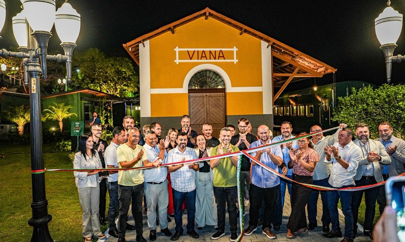 Estação ferroviária pioneira no ES renasce em Viana como espaço de cultura, lazer e gastronomia