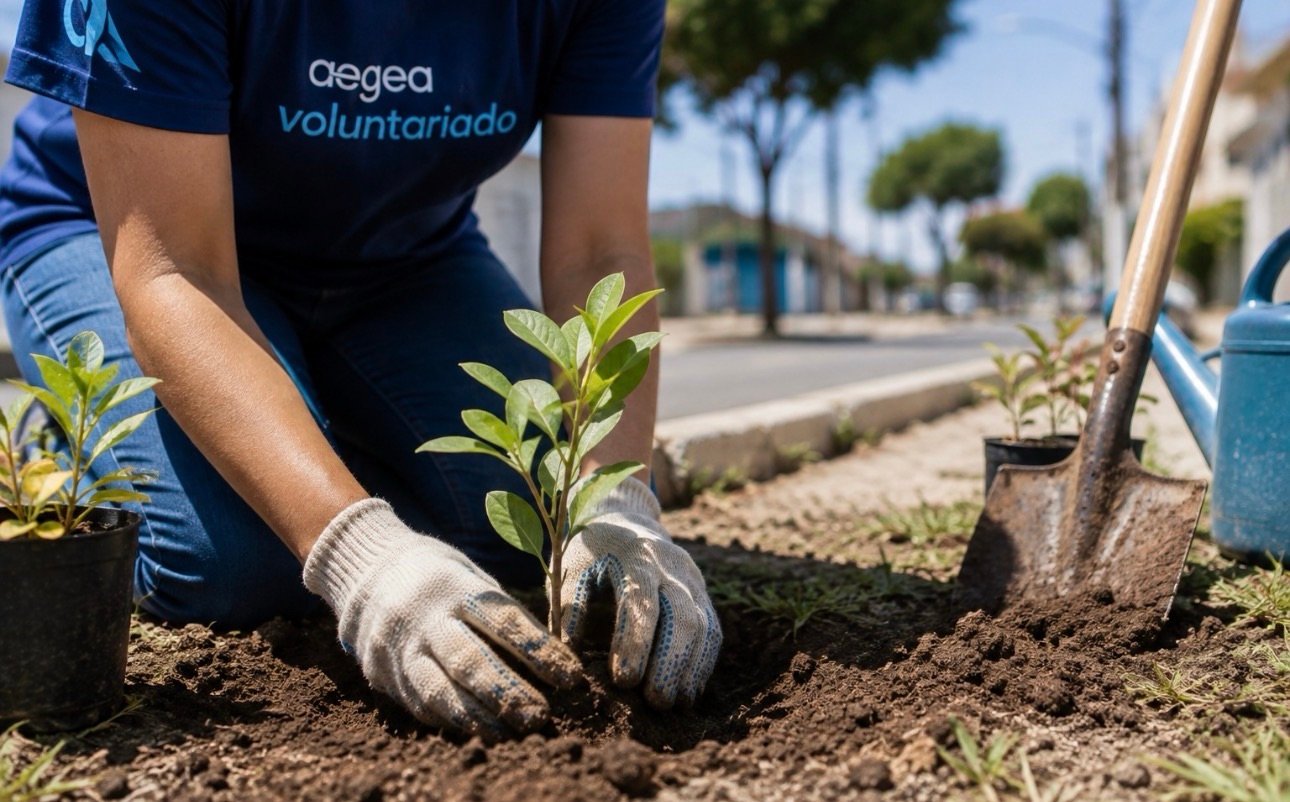 Voluntários realizam plantio de mudas em Itapuã nesta sexta-feira (28)