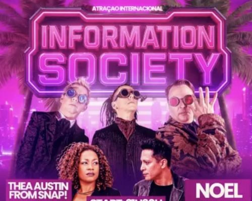 Vitória recebe turnê internacional com Information Society, Thea Austin e Noel em julho