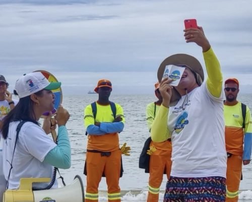 Projeto Praia Limpa promove ações na Ilha do Boi e em Camburi neste fim de semana