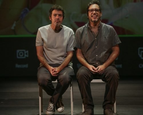 Lúcio Mauro Filho e Bruno Mazzeo celebram a amizade e em comédia no Teatro da Ufes