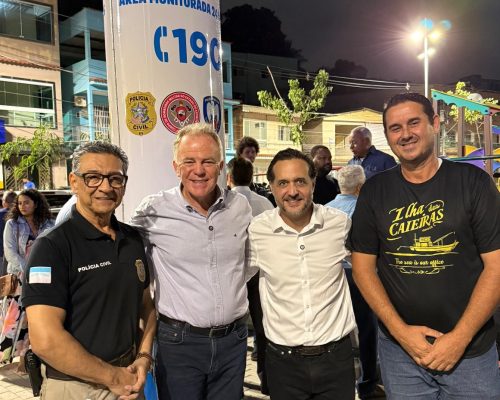 Governo inaugura mais um totem de segurança e reforça vigilância na Ilha das Caieiras