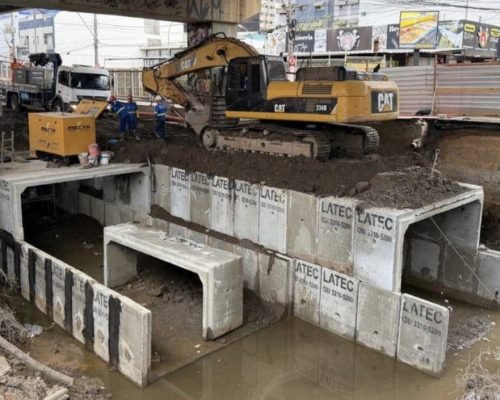Obras no Canal da Costa avançam com instalação de galerias na Avenida Champagnat