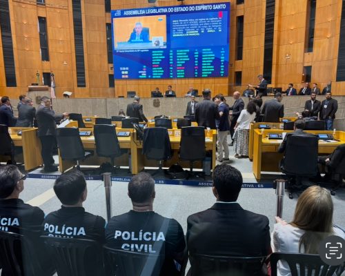 Assembleia aprova reajuste de 15% no plano de carreira de delegados de polícia do ES