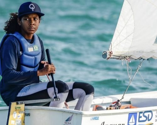 Lídia Monike faz história ao se tornar primeira menina campeã capixaba de Optimist
