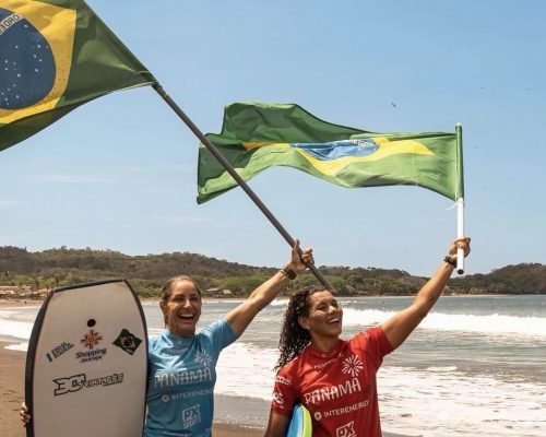 Capixabas dominam o pódio no Pan-Americano com ouro e prata no bodyboard feminino